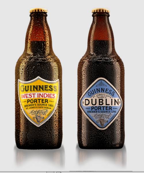 этикетки портера Guinness